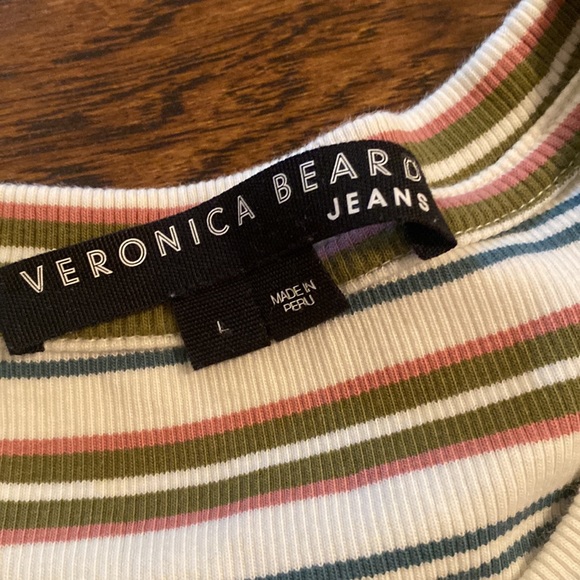 Veronica Beard Britney Stripe Puff Sleeve - Picture 3 of 5